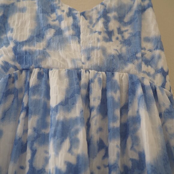 Hyfve Blue Clouds Strappy Dress sz S - Picture 7 of 9
